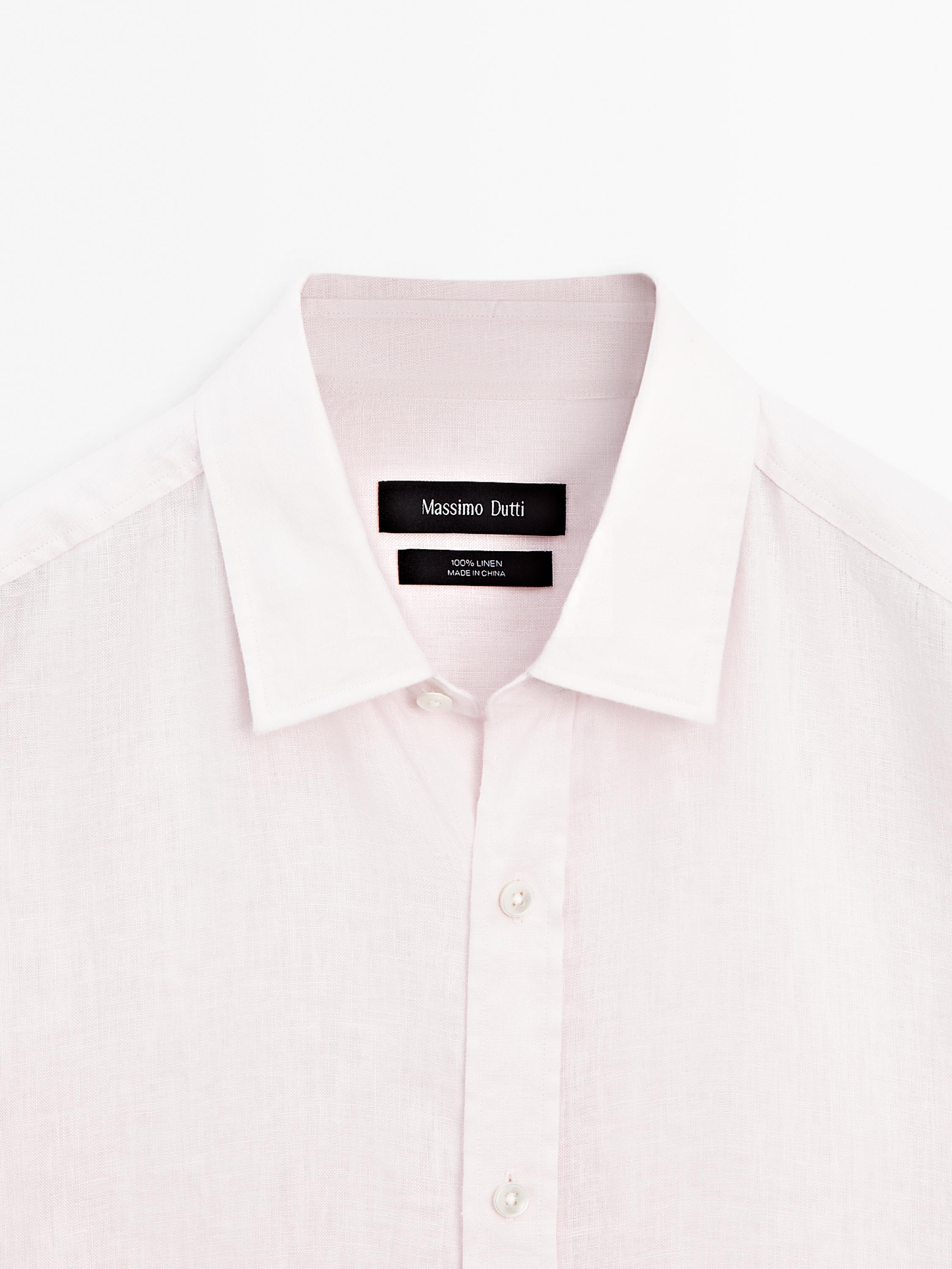 100% linen regular fit shirt